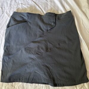 Toad and Co Skirt A-line Gray Women's Size4 Pockets Organic Cotton